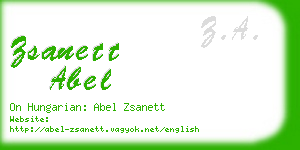 zsanett abel business card